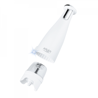 Adler | Electric Salt and pepper grinder | AD 4449w | Housing material ABS plastic | 7 W | Lithium | Matte White Adler | Electric Salt and pepper grinder | AD 4449w | Housing material ABS plastic | 7 W | Lithium | Matte White