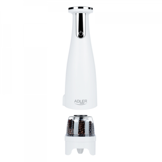 Adler | Electric Salt and pepper grinder | AD 4449w | Housing material ABS plastic | 7 W | Lithium | Matte White Adler | Electric Salt and pepper grinder | AD 4449w | Housing material ABS plastic | 7 W | Lithium | Matte White