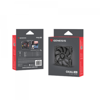Genesis | Oxal 120 | Black | Case fan Genesis | Oxal 120 | Black | Case fan