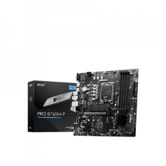 MSI | PRO B760M-P | Processor family Intel | Processor socket LGA1700 | DDR5 DIMM | Memory slots 4 | Supported hard disk drive i MSI | PRO B760M-P | Processor family Intel | Processor socket LGA1700 | DDR5 DIMM | Memory slots 4 | Supported hard disk drive i