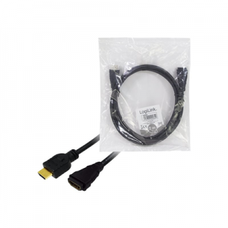 Logilink | HDMI Cable Type A Male - HDMI Type A Female | CH0056 | HDMI Type A Female | HDMI Type A Male | HDMI to HDMI | 2 m
