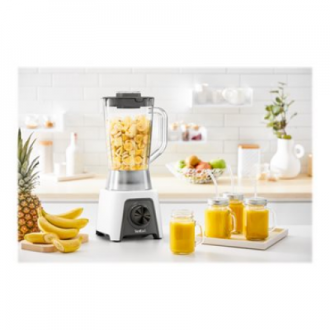 TEFAL | Blender | BL2C0130 | Tabletop | 450 W | Jar material Plastic | Jar capacity 1.5 L | Ice crushing | White TEFAL | Blender | BL2C0130 | Tabletop | 450 W | Jar material Plastic | Jar capacity 1.5 L | Ice crushing | White