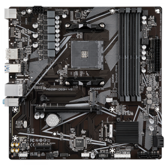 Gigabyte | A520M DS3H V2 | Processor family AMD | Processor socket AM4 | DDR4 DIMM | Memory slots 2 | Number of SATA connectors Gigabyte | A520M DS3H V2 | Processor family AMD | Processor socket AM4 | DDR4 DIMM | Memory slots 2 | Number of SATA connectors