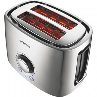 Gorenje | Toaster | T1000E | Power 1000 W | Number of slots 2 | Housing material Metal | Stainless Steel Gorenje | Toaster | T1000E | Power 1000 W | Number of slots 2 | Housing material Metal | Stainless Steel