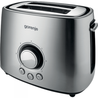 Gorenje | Toaster | T1000E | Power 1000 W | Number of slots 2 | Housing material Metal | Stainless Steel Gorenje | Toaster | T1000E | Power 1000 W | Number of slots 2 | Housing material Metal | Stainless Steel