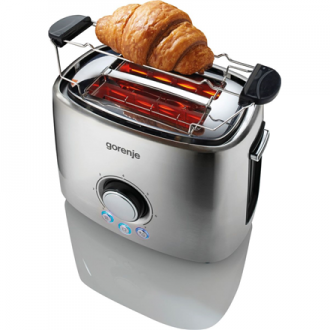 Gorenje | Toaster | T1000E | Power 1000 W | Number of slots 2 | Housing material Metal | Stainless Steel Gorenje | Toaster | T1000E | Power 1000 W | Number of slots 2 | Housing material Metal | Stainless Steel