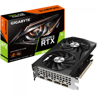 Gigabyte | GV-N3050WF2OCV2-8GD | NVIDIA | 8 GB | GeForce RTX 3050 | GDDR6 | HDMI ports quantity 2 | PCI-E 4.0 | Memory clock spe Gigabyte | GV-N3050WF2OCV2-8GD | NVIDIA | 8 GB | GeForce RTX 3050 | GDDR6 | HDMI ports quantity 2 | PCI-E 4.0 | Memory clock spe