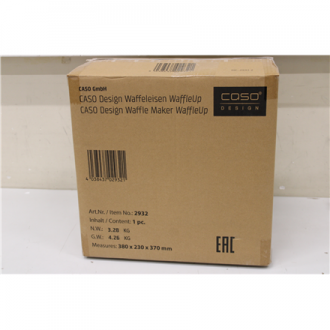 SALE OUT. Caso WaffleUp Waffle Maker, 800 W, Stainless Steel, DAMAGED PACKAGING | Caso WaffleUp | Waffle Maker | 800 W | Number 