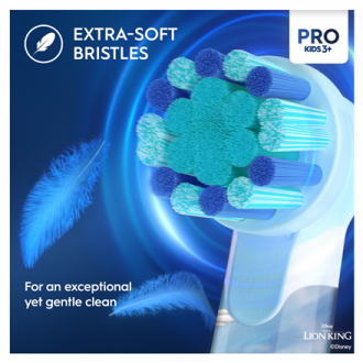 Braun | Electric Toothbrush | Vitality PRO Kids 3+ Lion King | Rechargeable | For children | Number of brush heads included 1 | 