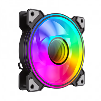 Gamemax Case Fan | DUAL RING INFINITY BK | Black Gamemax Case Fan | DUAL RING INFINITY BK | Black