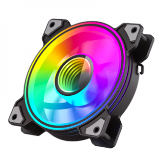 Gamemax Case Fan | DUAL RING INFINITY BK | Black Gamemax Case Fan | DUAL RING INFINITY BK | Black