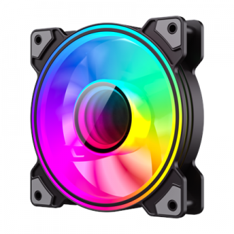 Gamemax Case Fan | DUAL RING INFINITY BK | Black Gamemax Case Fan | DUAL RING INFINITY BK | Black