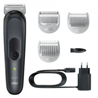 Braun | Body Groomer | BG3340 | Cordless and corded | Black/Grey Braun | Body Groomer | BG3340 | Cordless and corded | Black/Grey