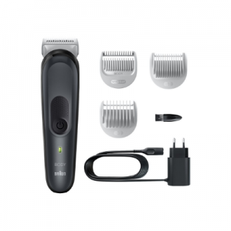 Braun | Body Groomer | BG3340 | Cordless and corded | Black/Grey Braun | Body Groomer | BG3340 | Cordless and corded | Black/Grey
