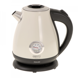 Camry | Kettle with a thermometer | CR 1344 | Electric | 2200 W | 1.7 L | Stainless steel | 360 rotational base | Cream Camry | Kettle with a thermometer | CR 1344 | Electric | 2200 W | 1.7 L | Stainless steel | 360 rotational base | Cream