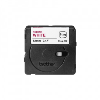 Brother BTAG-232 | Red on White | Btag