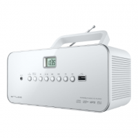 Muse | M-28RDW | Portable radio CD/MP3 Player with USB | White