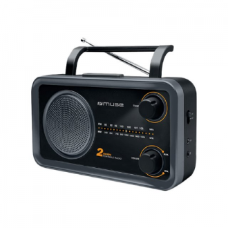 Muse | 2-bands portable radio | M-06DS | AUX in | Grey Muse | 2-bands portable radio | M-06DS | AUX in | Grey