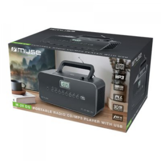 Muse | Portable radio | M-28DG | AUX in | Grey Muse | Portable radio | M-28DG | AUX in | Grey
