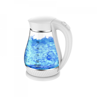 Adler | Kettle | AD 1274 | Electric | 2200 W | 1.7 L | Polypropylene/Glass | 360 rotational base | White