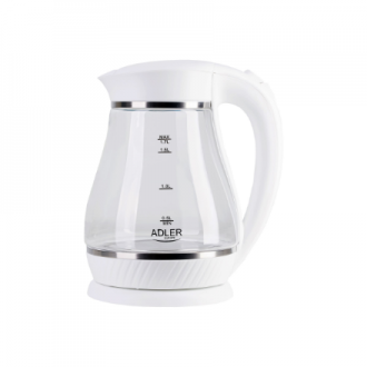 Adler | Kettle | AD 1274 | Electric | 2200 W | 1.7 L | Polypropylene/Glass | 360 rotational base | White