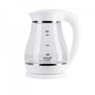 Adler | Kettle | AD 1274 | Electric | 2200 W | 1.7 L | Polypropylene/Glass | 360 rotational base | White