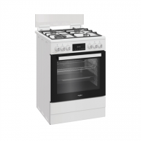 Whirlpool Cooker | W6G8LMSWW | Hob type Gas | Oven type Electric | White | Width 60 cm | Depth 60 cm | 72 L Whirlpool Cooker | W6G8LMSWW | Hob type Gas | Oven type Electric | White | Width 60 cm | Depth 60 cm | 72 L
