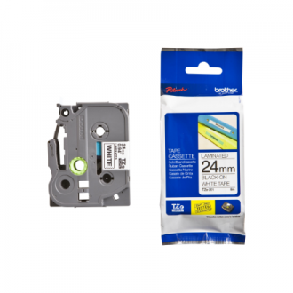 Brother | TZ-251 Laminated Tape | Black on White | TZe | 8 m | 2.4 cm