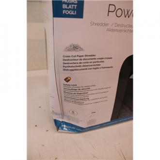 SALE OUT. Powershred | LX50 | Black | 17 L | Credit cards shredding | DAMAGED PACKAGING | Paper handling standard/output 9 sheet SALE OUT. Powershred | LX50 | Black | 17 L | Credit cards shredding | DAMAGED PACKAGING | Paper handling standard/output 9 sheet