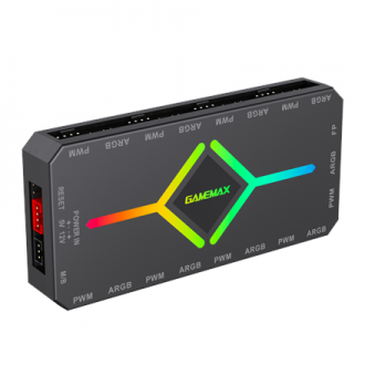 Gamemax | V4.0 ARGB PWM HUB BK | Hub for Gaming Chassis Gamemax | V4.0 ARGB PWM HUB BK | Hub for Gaming Chassis