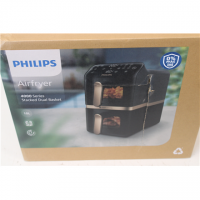SALE OUT. Philips Dual Basket Airfryer | NA462/70 4000 Series | Power 2750 W | Capacity 10 L | Rapid Air technology | Black | DA 