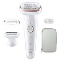 Braun Epilator | SES9-030 Silk pil 9 | Operating time (max) 50 min | Number of power levels 2 | Wet & Dry | White/Rose 