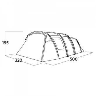 Easy Camp Family tent | Hamra 5 | 5 person(s) | Blue Easy Camp Family tent | Hamra 5 | 5 person(s) | Blue