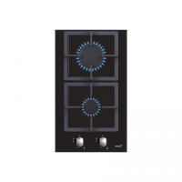 CATA | Hob | SCI 3002 BK | Gas on glass | Number of burners/cooking zones 2 | Rotary knobs | Black 