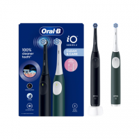 Oral-B Electric Toothbrush, Duo pack | iO2 Series | Rechargeable | For adults | Number of brush heads included 2 | Number of tee 
