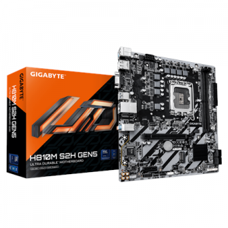 Gigabyte H810M S2H GEN5 | Processor family Intel | Processor socket LGA1851 | DDR5 | Supported hard disk drive interfaces SATA, Gigabyte H810M S2H GEN5 | Processor family Intel | Processor socket LGA1851 | DDR5 | Supported hard disk drive interfaces SATA,