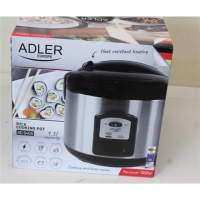 SALE OUT. Adler | AD 6406 | 1000 W | Black, Stainless steel | DAMAGED PACKAGING, SCRATCHES ON TOP