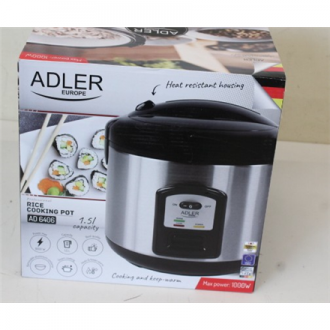 SALE OUT. Adler | AD 6406 | 1000 W | Black, Stainless steel | DAMAGED PACKAGING, SCRATCHES ON TOP SALE OUT. Adler | AD 6406 | 1000 W | Black, Stainless steel | DAMAGED PACKAGING, SCRATCHES ON TOP