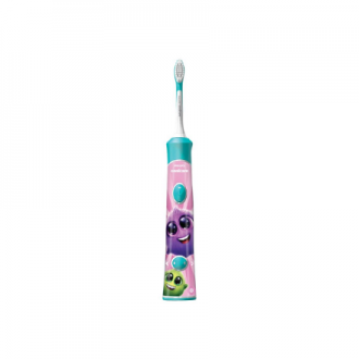 Philips | Sonic Electric toothbrush | HX6322/04 | Rechargeable | For kids | Number of brush heads included 2 | Number of teeth b Philips | Sonic Electric toothbrush | HX6322/04 | Rechargeable | For kids | Number of brush heads included 2 | Number of teeth b