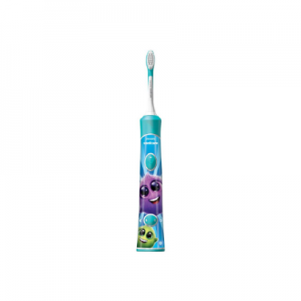 Philips | Sonic Electric toothbrush | HX6322/04 | Rechargeable | For kids | Number of brush heads included 2 | Number of teeth b Philips | Sonic Electric toothbrush | HX6322/04 | Rechargeable | For kids | Number of brush heads included 2 | Number of teeth b