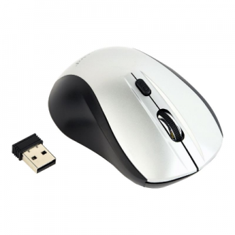 Gembird | Optical Mouse | MUSW-4B-02-BS | Wireless | USB | Black/silver Gembird | Optical Mouse | MUSW-4B-02-BS | Wireless | USB | Black/silver