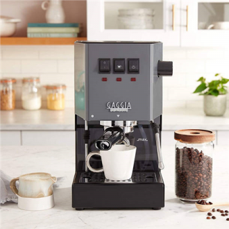 Gaggia | Coffee Maker | RI9481/16 Classic E24 | Pump pressure 15 bar | Built-in milk frother | Semi-automatic | Industrial Grey Gaggia | Coffee Maker | RI9481/16 Classic E24 | Pump pressure 15 bar | Built-in milk frother | Semi-automatic | Industrial Grey