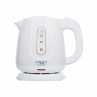 Adler Kettle | AD 1373 | Electric | 850 W | 1 L | Polypropylene | 360 rotational base | White Adler Kettle | AD 1373 | Electric | 850 W | 1 L | Polypropylene | 360 rotational base | White