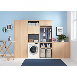 INDESIT | Washing machine with Dryer | BDE 76435 WSV EE | Energy efficiency class B/D | Front loading | Washing capacity 7 kg | 