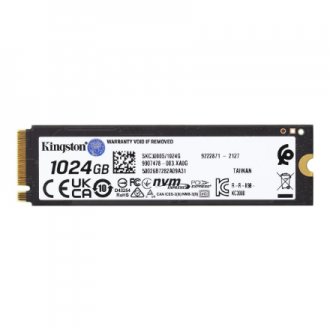 Kingston | SSD | KC3000 | 1024 GB | SSD form factor M.2 2280 | Solid-state drive interface PCIe 4.0 NVMe M.2 | Read speed 7000 M Kingston | SSD | KC3000 | 1024 GB | SSD form factor M.2 2280 | Solid-state drive interface PCIe 4.0 NVMe M.2 | Read speed 7000 M