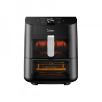 Midea Two Zone Airfryer | MAD1100DADK | Power 1850 W | Capacity 4.4/6.4 L | Rapid Air technology | Black Midea Two Zone Airfryer | MAD1100DADK | Power 1850 W | Capacity 4.4/6.4 L | Rapid Air technology | Black