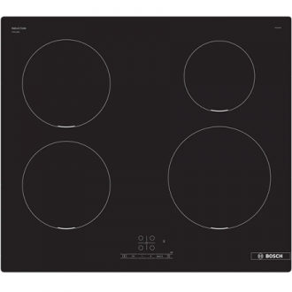 Bosch Hob | PIE611BB5E | Induction | Number of burners/cooking zones 4 | Touch | Timer | Black | Display