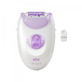 Braun Epilator | SE3-000 Silk pil 3 | Number of power levels 2 | White/Purple Braun Epilator | SE3-000 Silk pil 3 | Number of power levels 2 | White/Purple