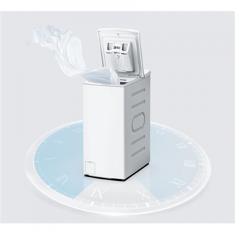 Midea | Washing Machine | MF100T60B/W-HR | Energy efficiency class A | Top loading | Washing capacity 6 kg | 1200 RPM | Depth 61