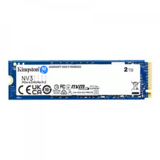 Kingston SSD | NV3 | 2000 GB | SSD form factor M.2 2280 | Solid-state drive interface PCIe NVMe Gen 4.0 (x4) | Read speed 6000 M Kingston SSD | NV3 | 2000 GB | SSD form factor M.2 2280 | Solid-state drive interface PCIe NVMe Gen 4.0 (x4) | Read speed 6000 M